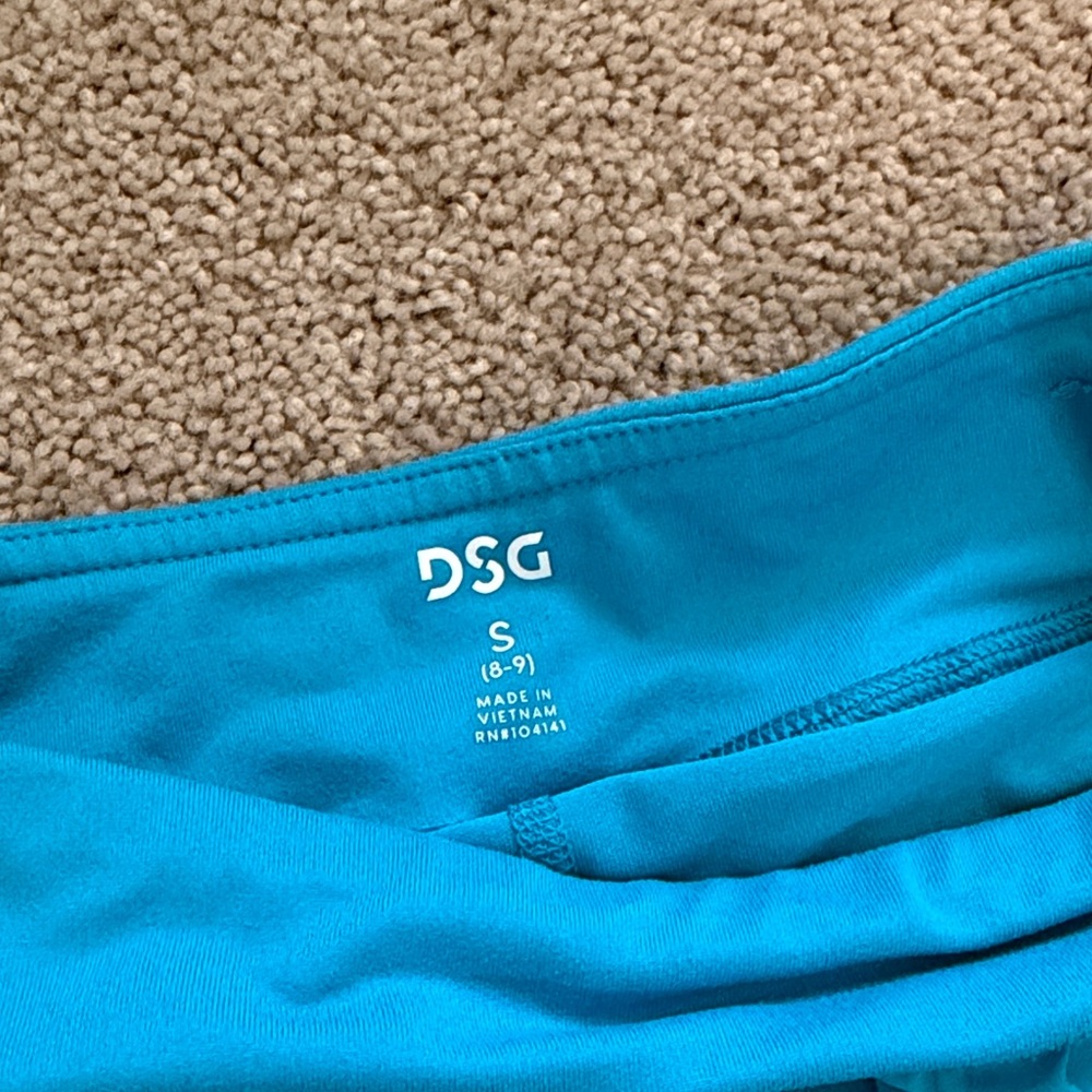 Girls Blue DSG Shorts Size S 8-9 - Picture 2 of 2